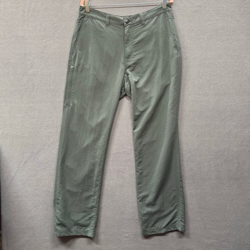 REI Hiking Pants Men 34x32 Green Outdoor Lightweight Gorpcore Casual Comfortable